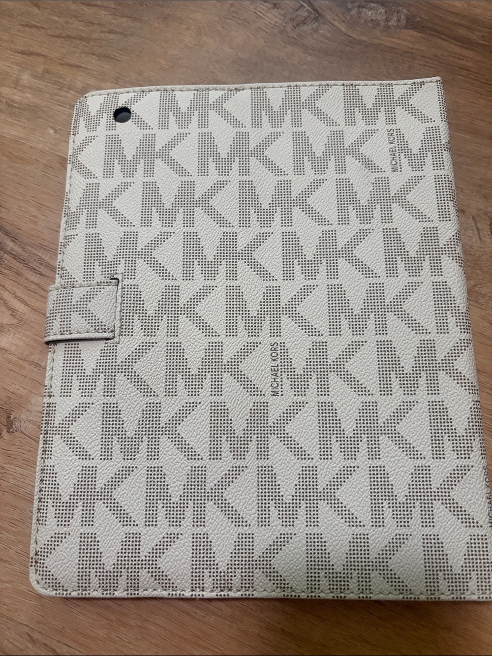 Michael Kors Cream and Taupe Signature MK Tablet / IPAD Cover/Case - Picture 3 of 3